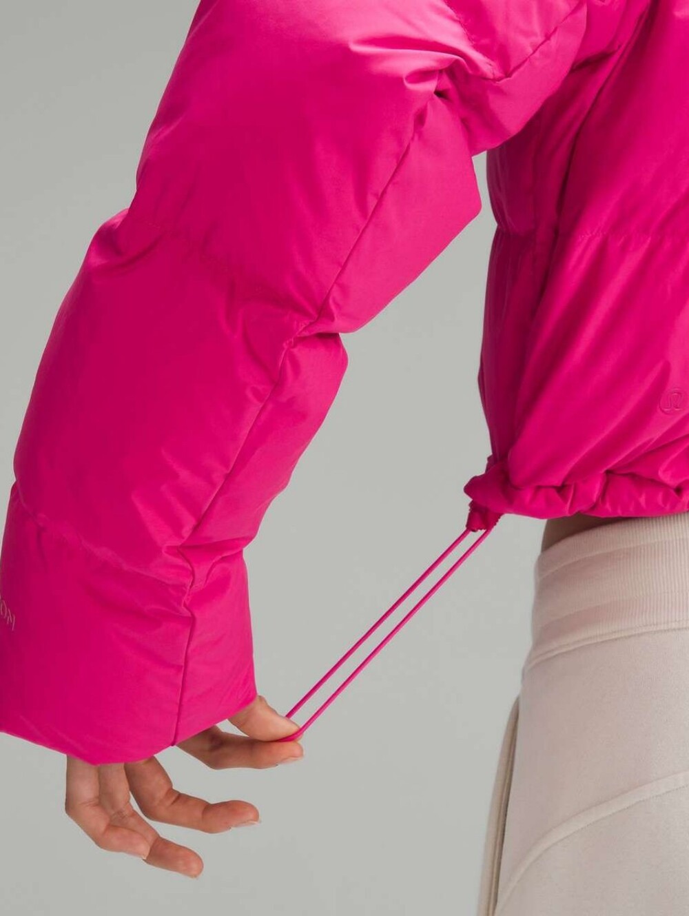 lululemon wunder puff super cropped jacket Sonic Pink - Picture 2 of 8